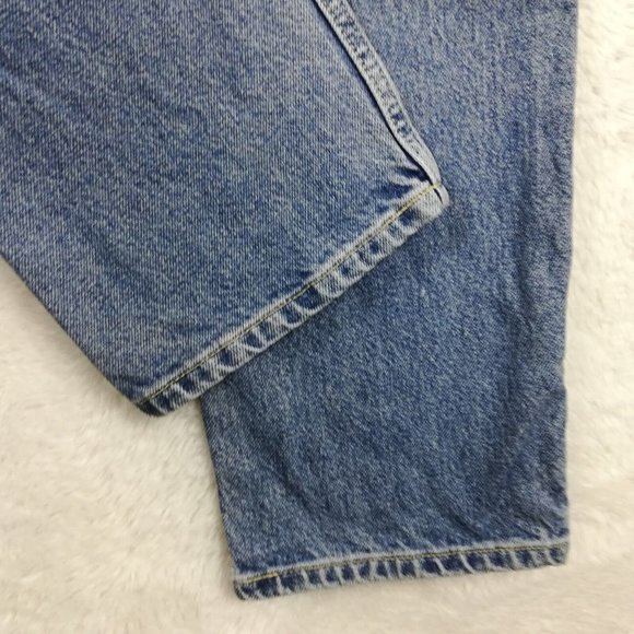 Vintage Tommy Hilfiger Womens Jeans Straight Leg Denim Flag Spellout‎ Logo 30 - Picture 9 of 12